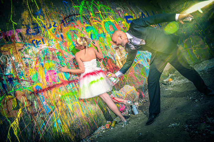 Творческие конкурсы для свадьбы в стиле стрит-арт