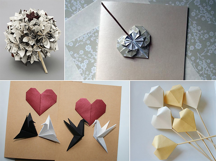Идеи для празднования свадьбы в стиле оригами