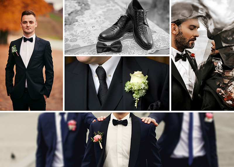Каким должен быть костюм жениха на свадьбе в чёрном цвете