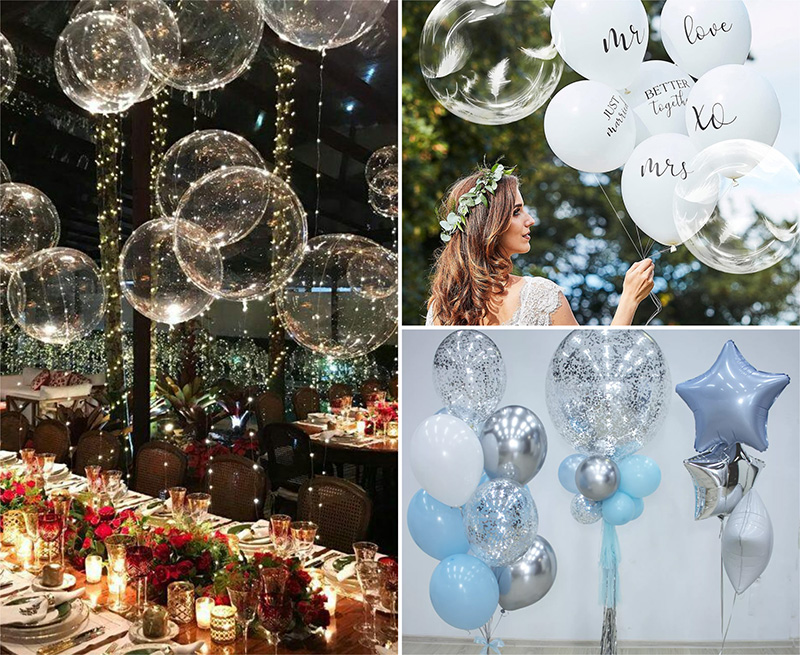 Какие типы воздушных шаров лучше всего использовать на свадьбе